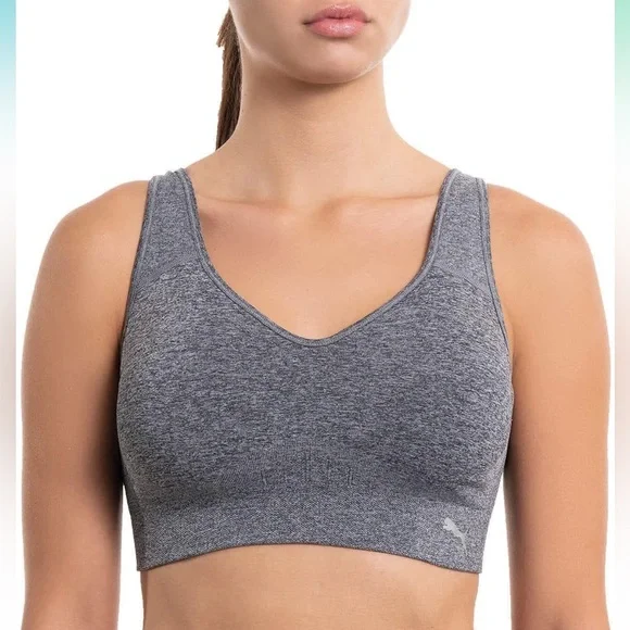 PUMA | Performance 3 Pack Seamless Sports Bra - Picture 8 of 14